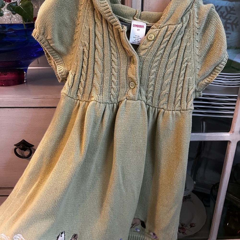 Hooded toddler sweater dress